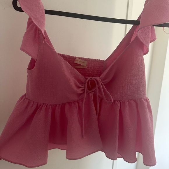 Pink Ruffle Summer Top - Picture 2 of 4